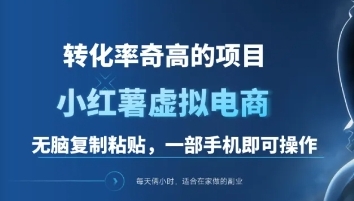 一单49.9，转化率奇高的项目，冷门暴利的小红书虚拟电商-翌晨科技网