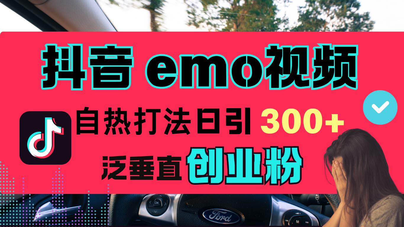 抖音“EMO视频”自热流打法，日引300+泛垂直创业粉-翌晨科技网