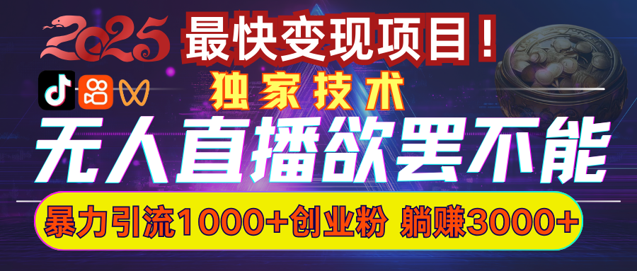 欲罢不能的无人直播引流，超暴力日引流1000+高质量精准创业粉-翌晨科技网