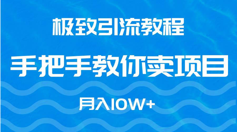 极致引流教程，手把手教你卖项目，月入10W+-翌晨科技网