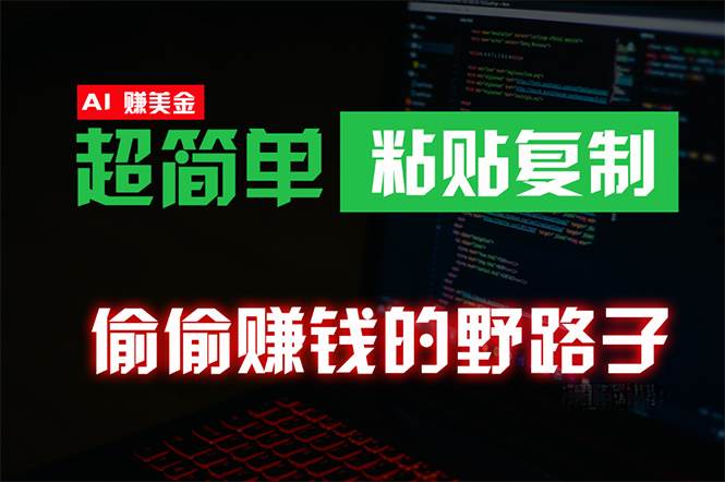 偷偷赚钱野路子，0成本海外淘金，无脑粘贴复制 稳定且超简单 适合副业兼职-翌晨科技网