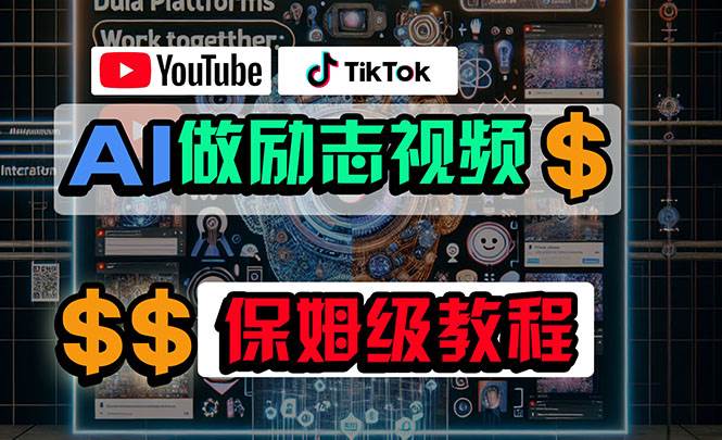 利用AI制作励志视频，在YouTube和TikTok赚钱，小白可做（附工具）-翌晨科技网