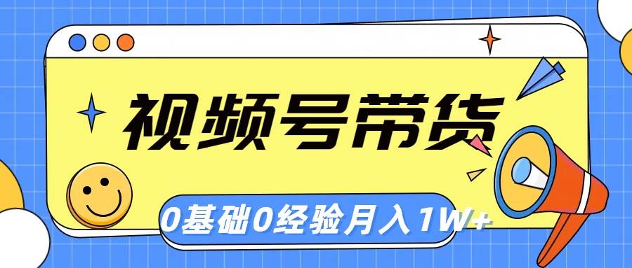 视频号轻创业带货，零基础，零经验，月入1w+-翌晨科技网