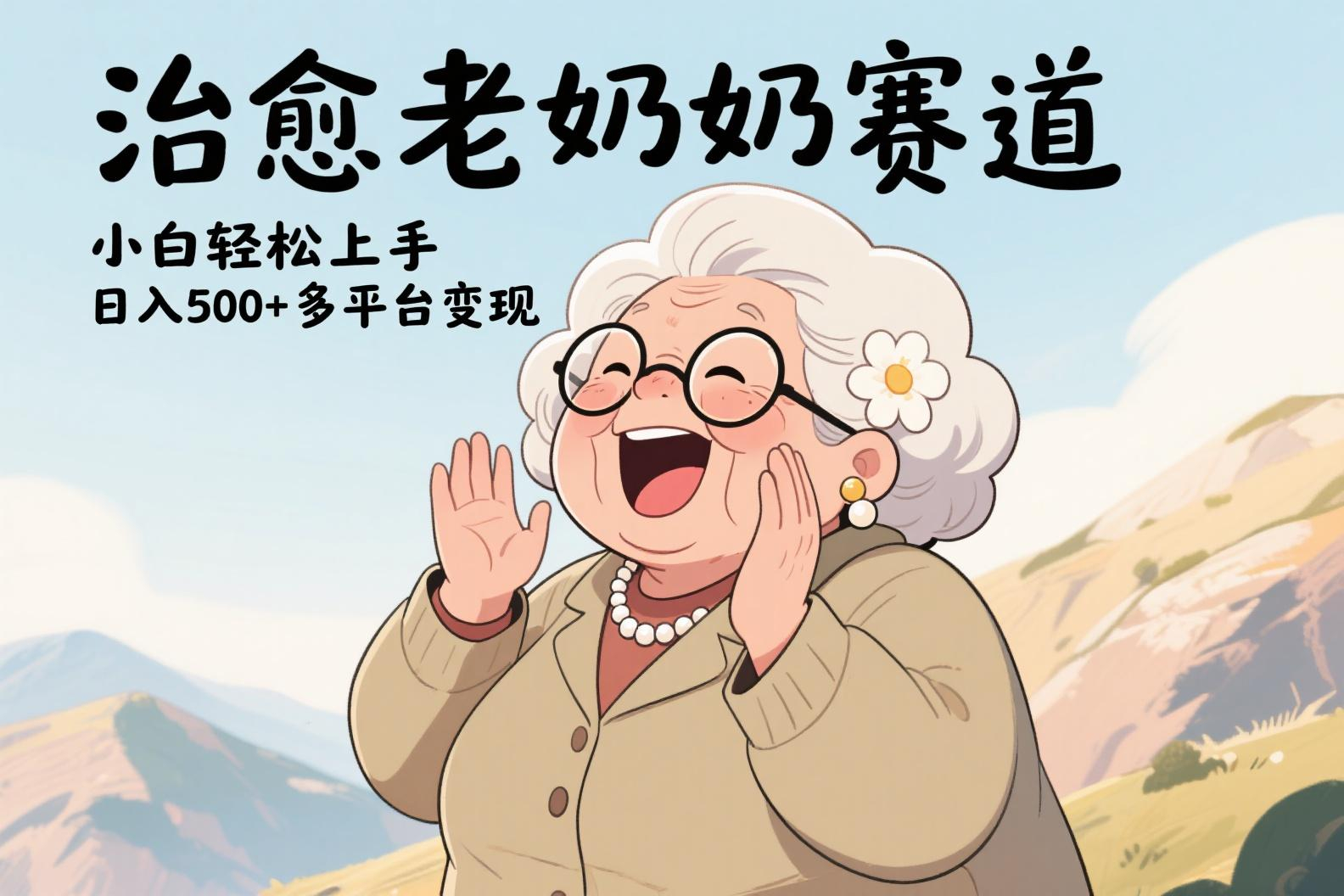 视频号治愈老奶奶赛道，小白轻松上手，日入500+多平台变现-翌晨科技网
