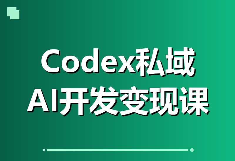 Codex私域商用超级站AI开发变现课106期：不止是网站，更是能收钱、能运营、能沉淀客户的私域利器-翌晨科技网