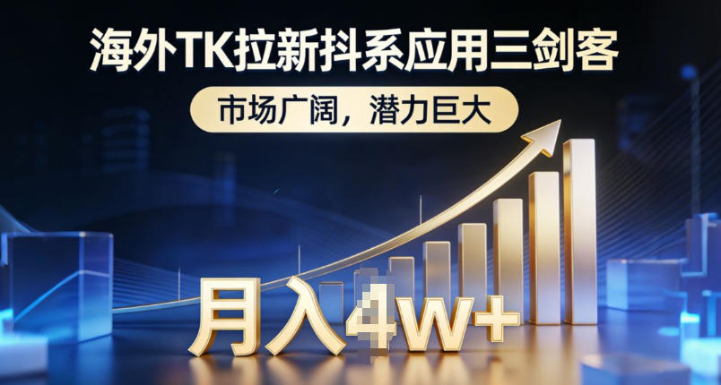 海外TK拉新抖系应用三剑客，市场广阔，潜力巨大，月入1w+-翌晨科技网
