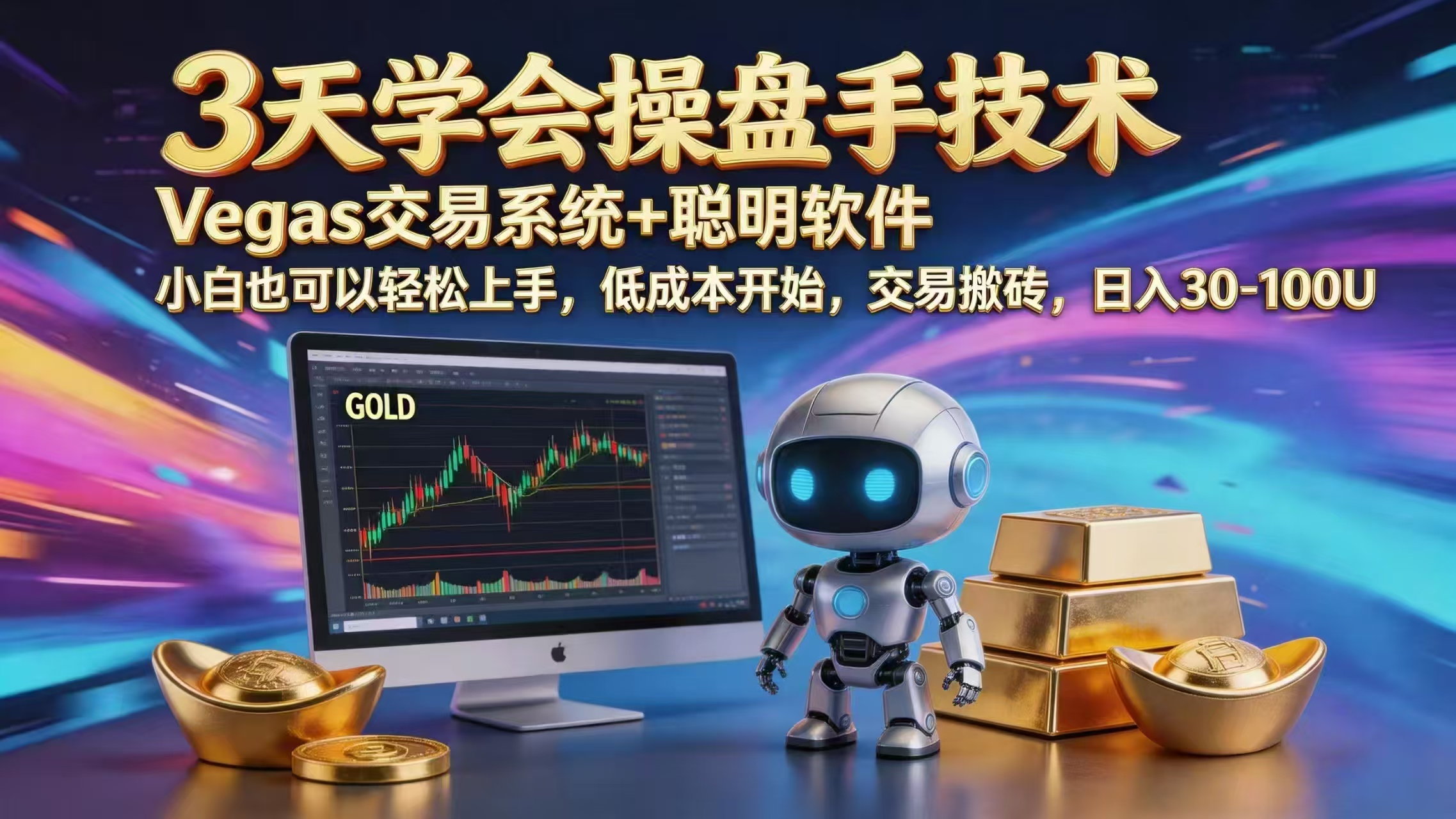 （18613期）三天学会操盘手技术，vegas技术+聪明软件，小白也可以轻松上手，日入1000+-翌晨科技网