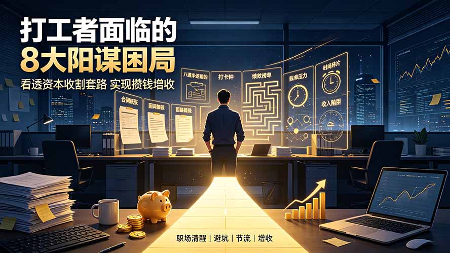 （19448期）付费文章：打工者面临的8大阳谋困局，看透资本收割套路实现攒钱增收-翌晨科技网