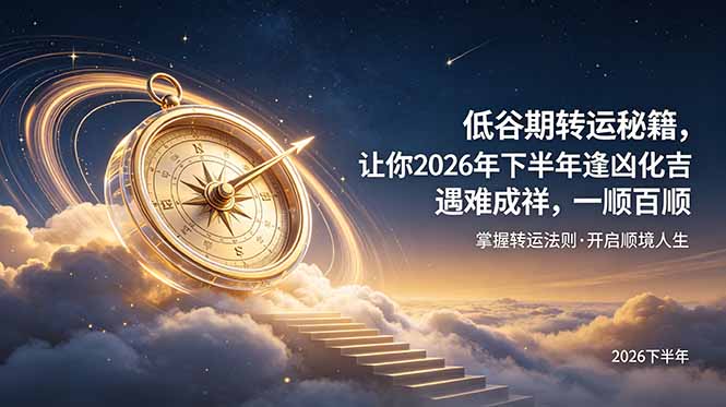 （19024期）付费文章：低谷期转运秘籍，让你2026年下半年逢凶化吉，遇难成祥，一顺百顺。-翌晨科技网