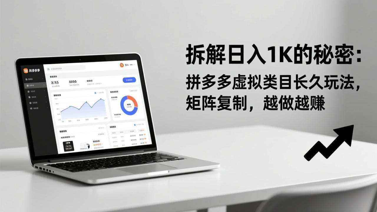 （17247期）拆解日入 1K 的秘密：拼多多虚拟类目长久玩法，矩阵复制，越做越赚-翌晨科技网