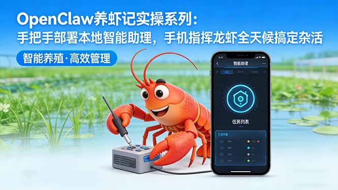 （17846期）OpenClaw养虾记实操系列-更新：手把手部署本地智能助理，手机指挥龙虾全天候搞定杂活-翌晨科技网