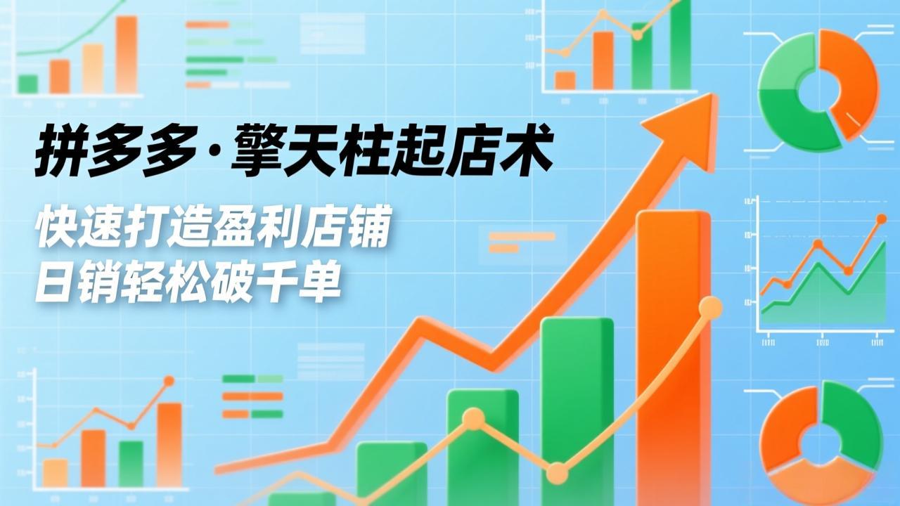 （17312期）拼多多·擎天柱起店术，爆流布局、利润起飞、不断流，快速打造盈利店铺，日销破千单（更新）-翌晨科技网