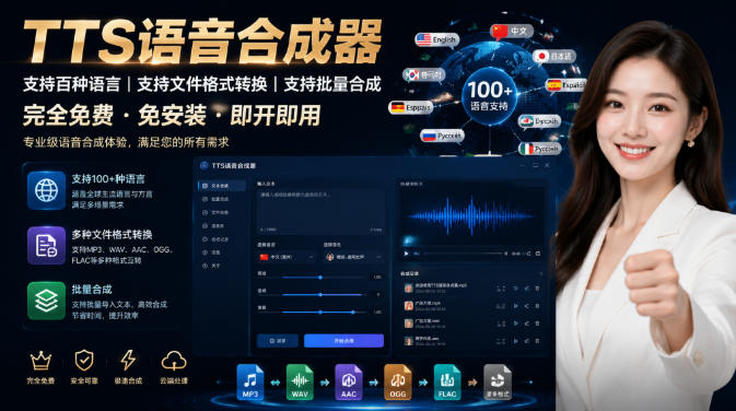 （19374期）最新TTS配音，支持批量，支持文件格式转换，功能超多-翌晨科技网