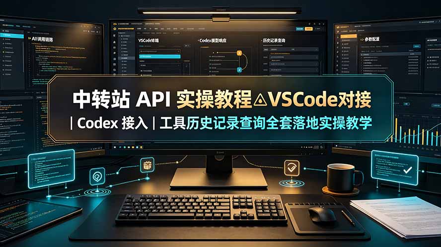 （19520期）中转站 API 实操教程△VSCode 对接｜Codex 接入｜工具历史记录查询全套落地实操教学-翌晨科技网