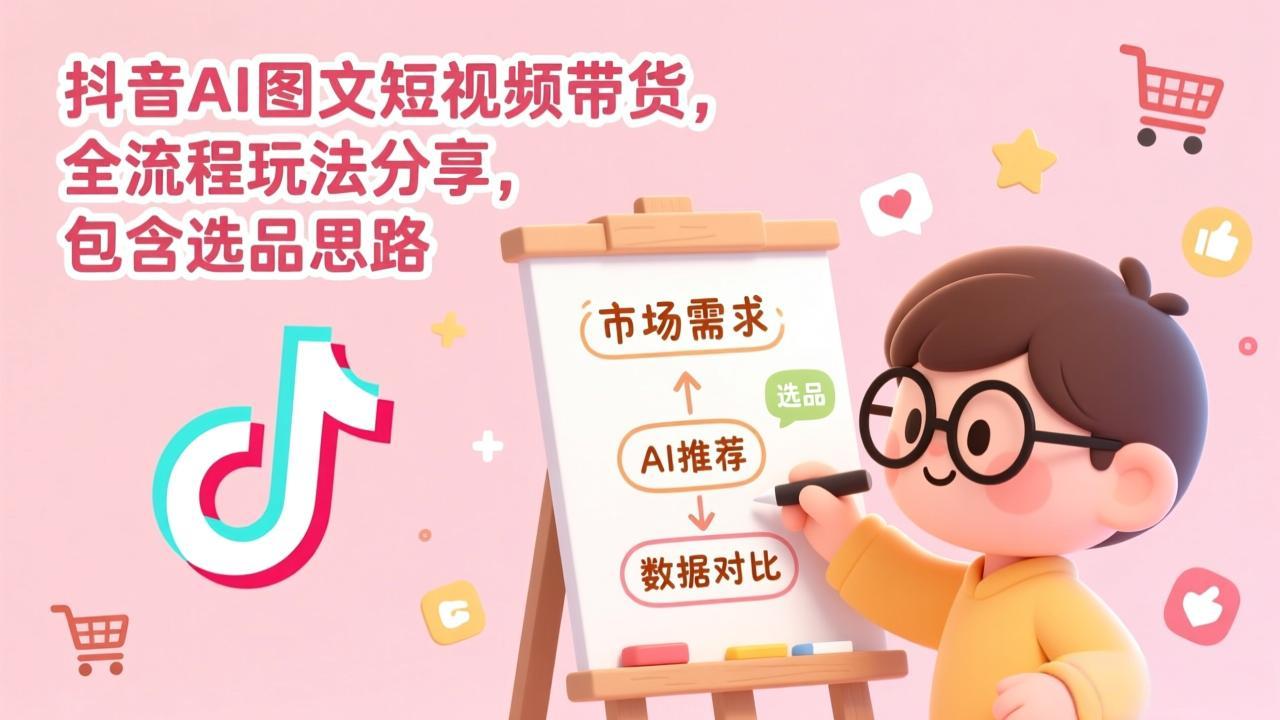 （17177期）抖音AI图文短视频带货，全流程玩法分享，包含选品思路-翌晨科技网