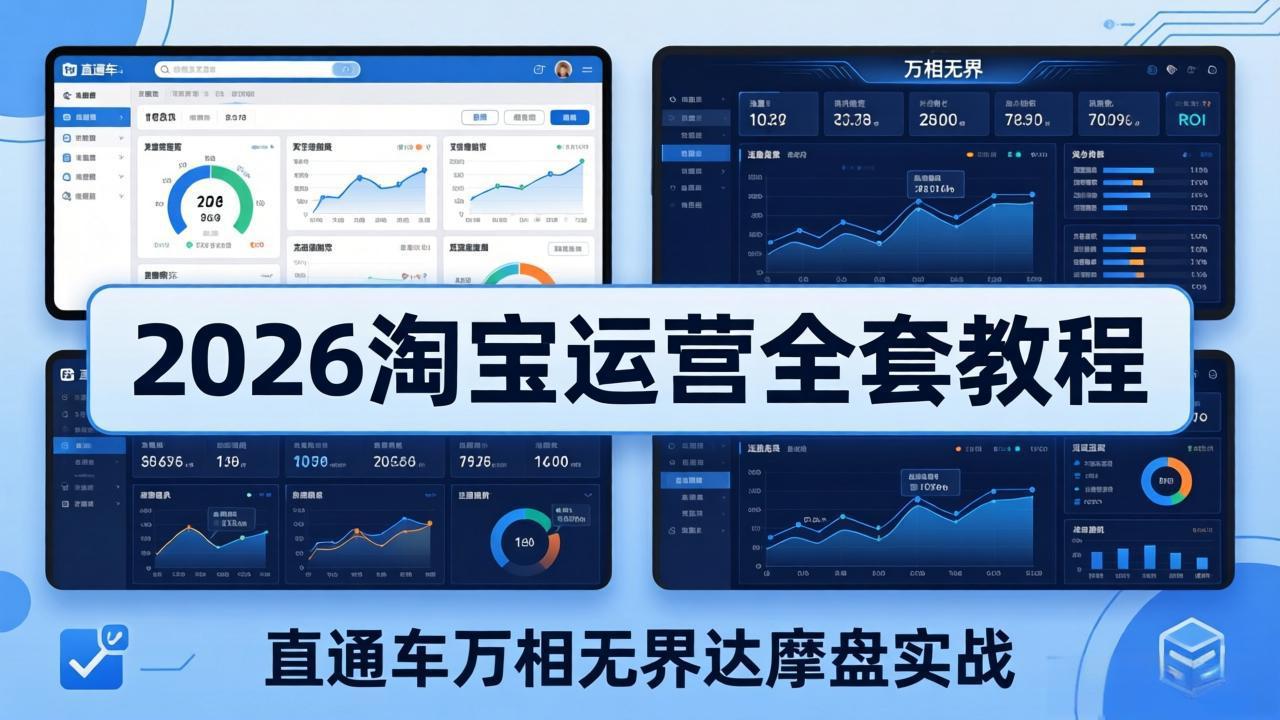 （18373期）2026淘宝运营全套教程(更新5月8日)，直通车万相无界达摩盘实战，从基础到进阶提升流量转化-翌晨科技网