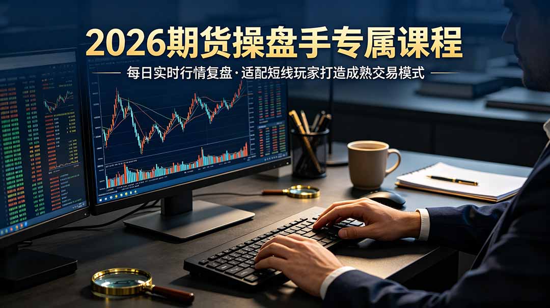 （19093期）2026期货操盘手专属课程-更新6月，每日实时行情复盘，适配短线玩家打造成熟交易模式-翌晨科技网