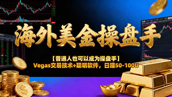 （17658期）海外美金操盘手技术【普通人操盘手手册】Vegas交易技术+聪明软件，日赚50-100U-翌晨科技网