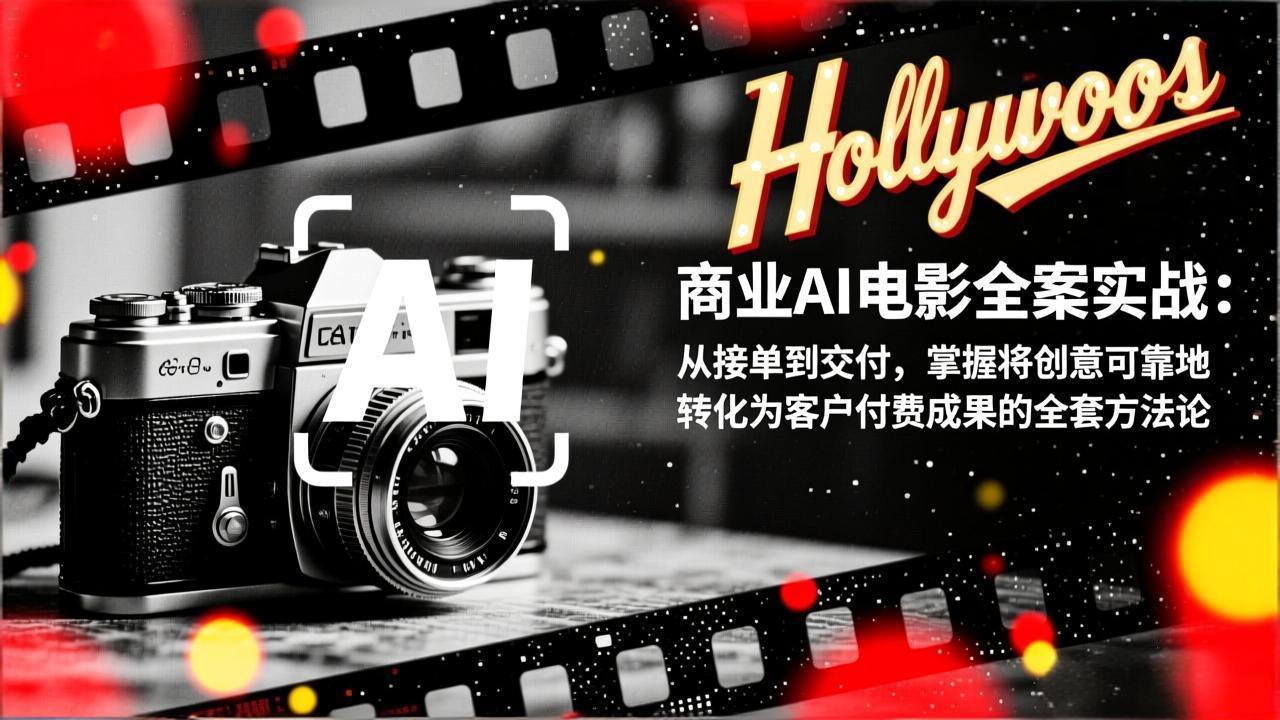 （17092期）商业AI电影全案实战：从接单到交付，掌握将创意可靠地转化为客户付费成果的全套方法论-翌晨科技网