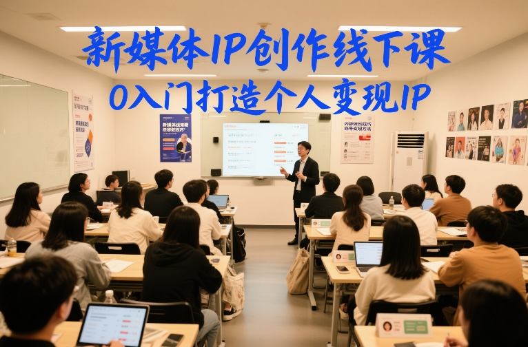 新媒体IP创作线下课，0入门打造个人变现IP-翌晨科技网