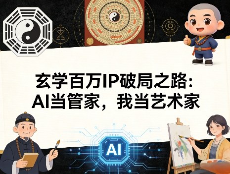 玄学百万IP破局之路：AI当管家，我当艺术家-翌晨科技网