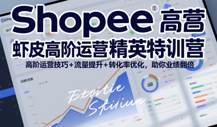 Shopee虾皮高阶运营精英特训营，高阶运营技巧+流量提升+转化率优化，助你业绩翻倍（更新26年5月）-翌晨科技网