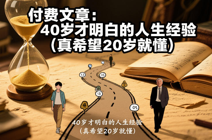 付费文章：40岁才明白的人生经验（真希望20岁就懂）-翌晨科技网