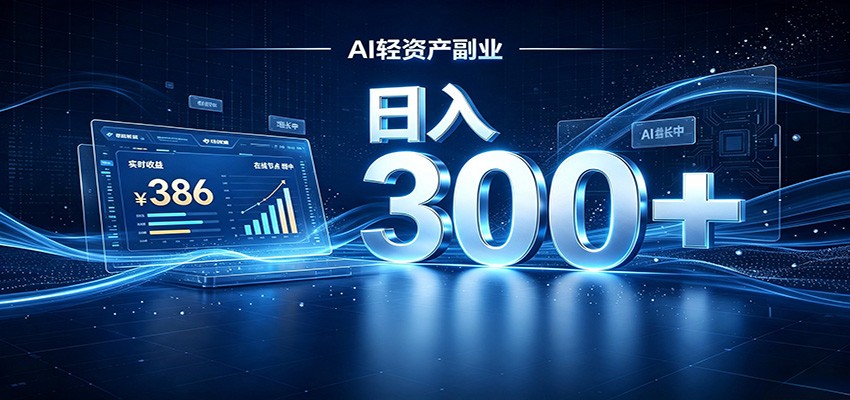 2026 AI轻资产风口，Token中转站小白可入局，日入300+-翌晨科技网