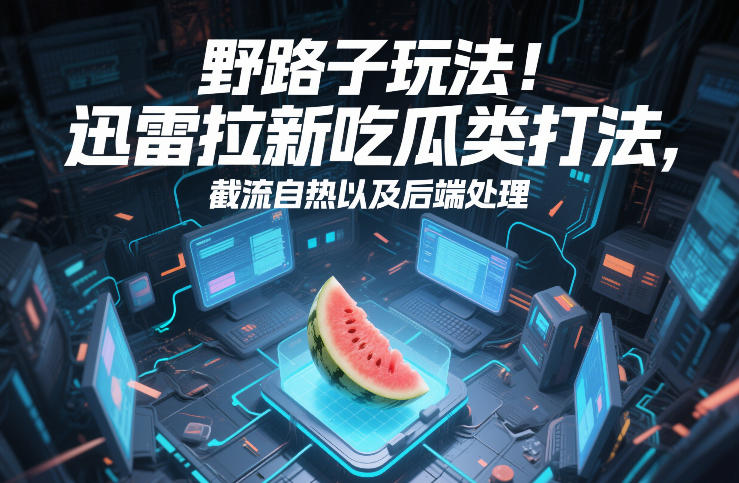 野路子玩法！迅雷拉新吃瓜类打法，截流自热以及后端处理-翌晨科技网