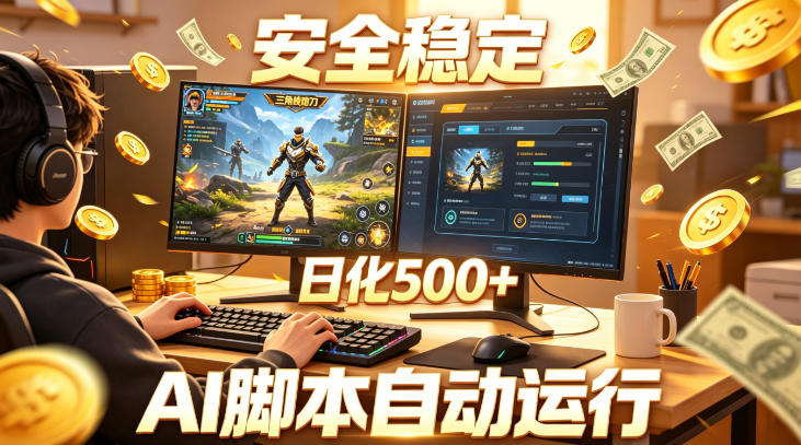 三角洲全自动挂G项目，AI脚本躺賺，日化500+，无需手动操作【揭秘】-翌晨科技网