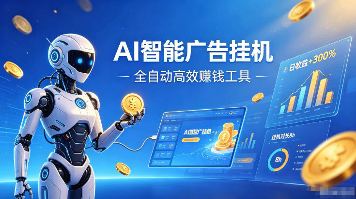 AI智能广告挂G，在家自动賺收益，全程无需人工操作、不用直播、不用拉人【揭秘】-翌晨科技网