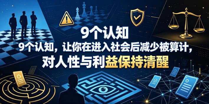 付费文章：9个认知，让你在进入社会后减少被算计，对人性与利益保持清醒-翌晨科技网