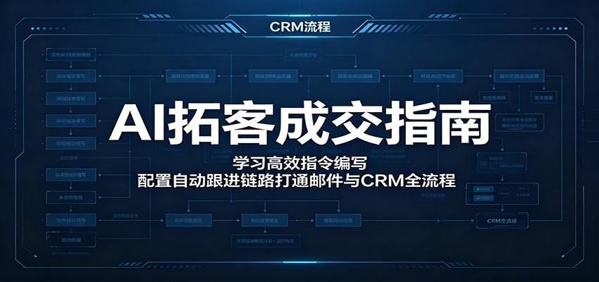 AI拓客成交指南：学习高效指令编写，配置自动跟进链路打通邮件与CRM全流程-翌晨科技网